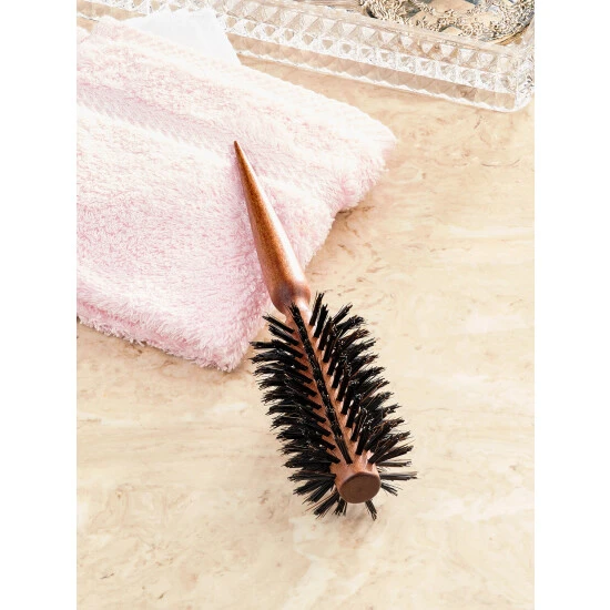 Promo ๐งจ Vermont Country Store Italian 2 Inch Round Boar Bristle Hair Brush โ๏ธ