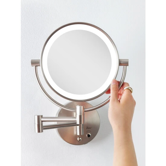 Deals β€οΈ Vermont Country Store Dual-Sided Magnifying Cordless Lighted Wall Mirror π - Image 2