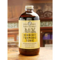 New 🎉 Vermont Country Store Doctor Carleton's Ginger And Turmeric Tonic, 16 Oz. Bottle ⌛