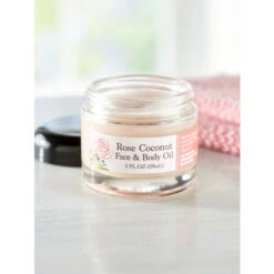 Best Pirce 🎁 Everlasting Herb Farm Rose Coconut Face And Body Oil ❤️